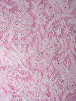 Load image into Gallery viewer, Seva Chikan Hand Embroidered Light Pink Georgette Lucknowi Chikankari Unstitched Suit Piece-SCL1605