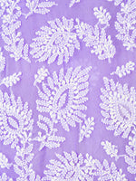 Load image into Gallery viewer, Seva Chikan Hand Embroidered Voilet Georgette Lucknowi Chikankari Unstitched Suit Piece-SCL1663