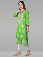 Load image into Gallery viewer, Seva Chikan Hand Embroidered Modal Cotton Lucknowi Chikankari Kurta