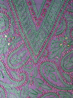 Load image into Gallery viewer, Seva Chikan Hand Embroidered Light Purple Georgette Lucknowi Chikankari Unstitched Suit Piece-SCL1601