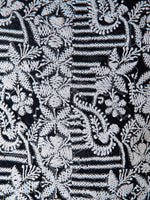 Load image into Gallery viewer, Seva Chikan Hand Embroidered Black Georgette Lucknowi Chikankari Unstitched Suit Piece-SCL1630