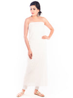 Load image into Gallery viewer, Seva Chikan Hand Embroidered White Georgette Lucknowi Chikankari Unstitched Suit Piece-SCL1710