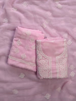 Load image into Gallery viewer, Seva Chikan Hand Embroidered Pink Georgette Lucknowi Chikankari Unstitched Suit Piece-SCL13119