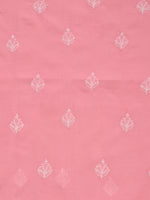 Load image into Gallery viewer, Seva Chikan Hand Embroidered Peach Terivoil Cotton Lucknowi Chikankari Unstitched Suit Piece-SCL13031