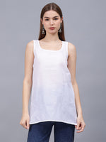 Load image into Gallery viewer, Seva Chikan Hand Embroidered Georgette Lucknowi Chikankari Top With Slip