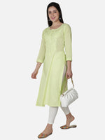 Load image into Gallery viewer, Seva Chikan Hand Embroidered Cotton Lucknowi Chikankari Kurta
