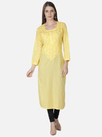 Load image into Gallery viewer, Seva Chikan Hand Embroidered Cotton Lucknowi Chikankari Kurta