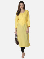 Load image into Gallery viewer, Seva Chikan Hand Embroidered Cotton Lucknowi Chikankari Kurta