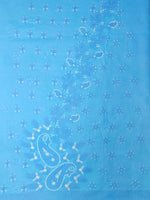 Load image into Gallery viewer, Seva Chikan Hand Embroidered Blue Terivoil Cotton Lucknowi Chikankari Unstitched Suit Piece-SCL13006