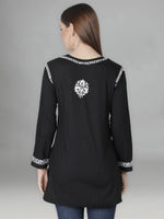 Load image into Gallery viewer, Seva Chikan Hand Embroidered Cotton Lucknowi Chikan Top