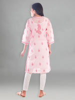 Load image into Gallery viewer, Seva Chikan Hand Embroidered Cotton Lucknowi Chikankari Kurta