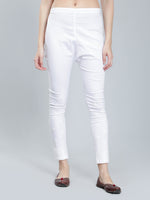 Load image into Gallery viewer, Seva Chikan Hand Embroidered White Cotton Lucknawi Chikankari Palazzo-SCL11026