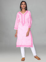Load image into Gallery viewer, Seva Chikan Hand Embroidered Cotton Lucknowi Chikankari Kurta