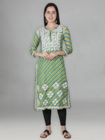 Load image into Gallery viewer, Seva Chikan Hand Embroidered Kota Lucknowi Chikan Kurta With Matching Slip