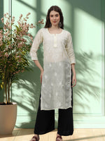 Load image into Gallery viewer, Seva Chikan Hand Embroidered Cotton Lucknowi Chikankari Kurta