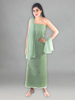 Load image into Gallery viewer, Seva Chikan Hand Embroidered Cotton Lucknowi Chikankari Unstitched Suit Piece