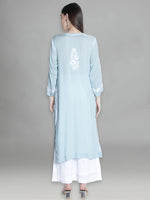 Load image into Gallery viewer, Seva Chikan Hand Embroidered Modal Cotton Lucknowi Chikankari Kurta