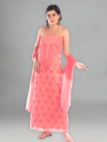 Load image into Gallery viewer, Seva Chikan Hand Embroidered Cotton Lucknowi Chikankari Unstitched Suit Piece