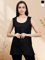 Load image into Gallery viewer, Seva Chikan Short Slips Combo of Black (Pack of 2)