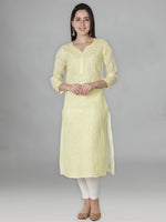 Load image into Gallery viewer, Seva Chikan Hand Embroidered Cotton Lucknowi Chikankari Kurta