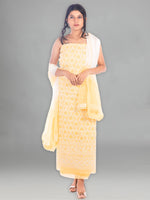 Load image into Gallery viewer, Seva Chikan Hand Embroidered Cotton Lucknowi Chikankari Unstitched Suit Piece With Jaali Work