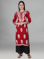 Load image into Gallery viewer, Seva Chikan Hand Embroidered Modal Cotton Lucknowi Chikankari Kurta