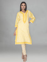 Load image into Gallery viewer, Seva Chikan Hand Embroidered Cotton Lucknowi Chikankari Kurta
