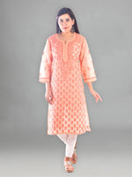 Load image into Gallery viewer, Seva Chikan Hand Embroidered Cotton Lucknowi Chikankari Kurta