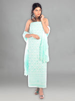 Load image into Gallery viewer, Seva Chikan Hand Embroidered Cotton Lucknowi Chikankari Unstitched Suit Piece