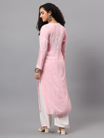 Load image into Gallery viewer, Seva Chikan Hand Embroidered Modal Cotton Lucknowi Chikan Kurti