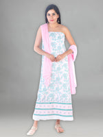 Load image into Gallery viewer, Seva Chikan Hand Embroidered White Cotton Lucknowi Chikankari Unstitched Suit Piece