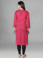 Load image into Gallery viewer, Seva Chikan Hand Embroidered Cotton Lucknowi Chikan Kurti