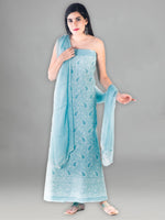 Load image into Gallery viewer, Seva Chikan Hand Embroidered Cotton Lucknowi Chikankari Unstitched Suit Piece
