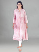Load image into Gallery viewer, Seva Chikan Hand Embroidered Pink Cotton Lucknowi Chikankari Sarag-SCL1366