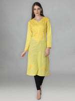 Load image into Gallery viewer, Seva Chikan Hand Embroidered Cotton Lucknowi Chikan Kurti