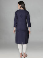Load image into Gallery viewer, Seva Chikan Hand Embroidered Cotton Lucknowi Chikan Kurti