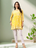 Load image into Gallery viewer, Seva Chikan Hand Embroidered Georgette Lucknowi Chikan Top