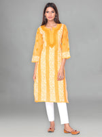Load image into Gallery viewer, Seva Chikan Hand Embroidered Cotton Lucknowi Chikankari Kurta