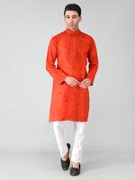 Load image into Gallery viewer, Seva Chikan Hand Embroidered Cotton Lucknowi Chikan Mens Stitched Kurta