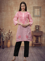 Load image into Gallery viewer, Seva Chikan Hand Embroidered Cotton Lucknowi Chikankari Kurta