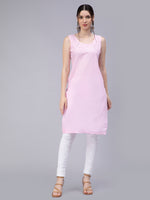 Load image into Gallery viewer, Seva Chikan Hand Embroidered Georgette Chikankari Kurta With Matching Slip