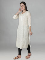 Load image into Gallery viewer, Seva Chikan Hand Embroidered Cotton Lucknowi Chikankari Kurta