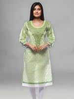Load image into Gallery viewer, Seva Chikan Hand Embroidered Cotton Lucknowi Chikankari Kurta