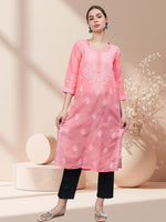Load image into Gallery viewer, Seva Chikan Hand Embroidered Cotton Lucknowi Chikankari Kurta