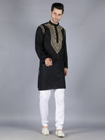 Load image into Gallery viewer, Seva Chikan Hand Embroidered Cotton Lucknowi Chikan Mens Kurta