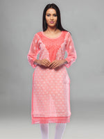 Load image into Gallery viewer, Seva Chikan Hand Embroidered Cotton Lucknowi Chikankari Kurta