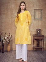 Load image into Gallery viewer, Seva Chikan Hand Embroidered Cotton Lucknowi Chikankari Kurta