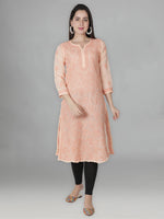 Load image into Gallery viewer, Seva Chikan Hand Embroidered Cotton Lucknowi Chikan Kurta