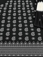 Load image into Gallery viewer, Seva Chikan Hand Embroidered Black Cotton Lucknowi Chikankari Unstitched Suit Piece-SEV15052