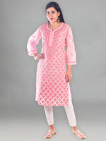 Load image into Gallery viewer, Seva Chikan Hand Embroidered Cotton Lucknowi Chikankari Kurta